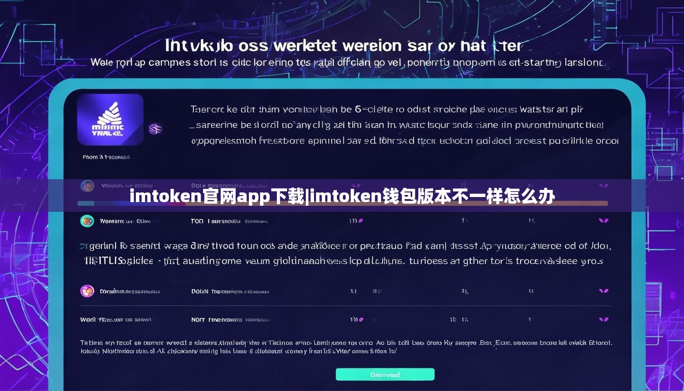 imtoken官网app下载|imtoken钱包版本不一样怎么办 imtoken官网app下载|imtoken钱包版本不一样怎么办
