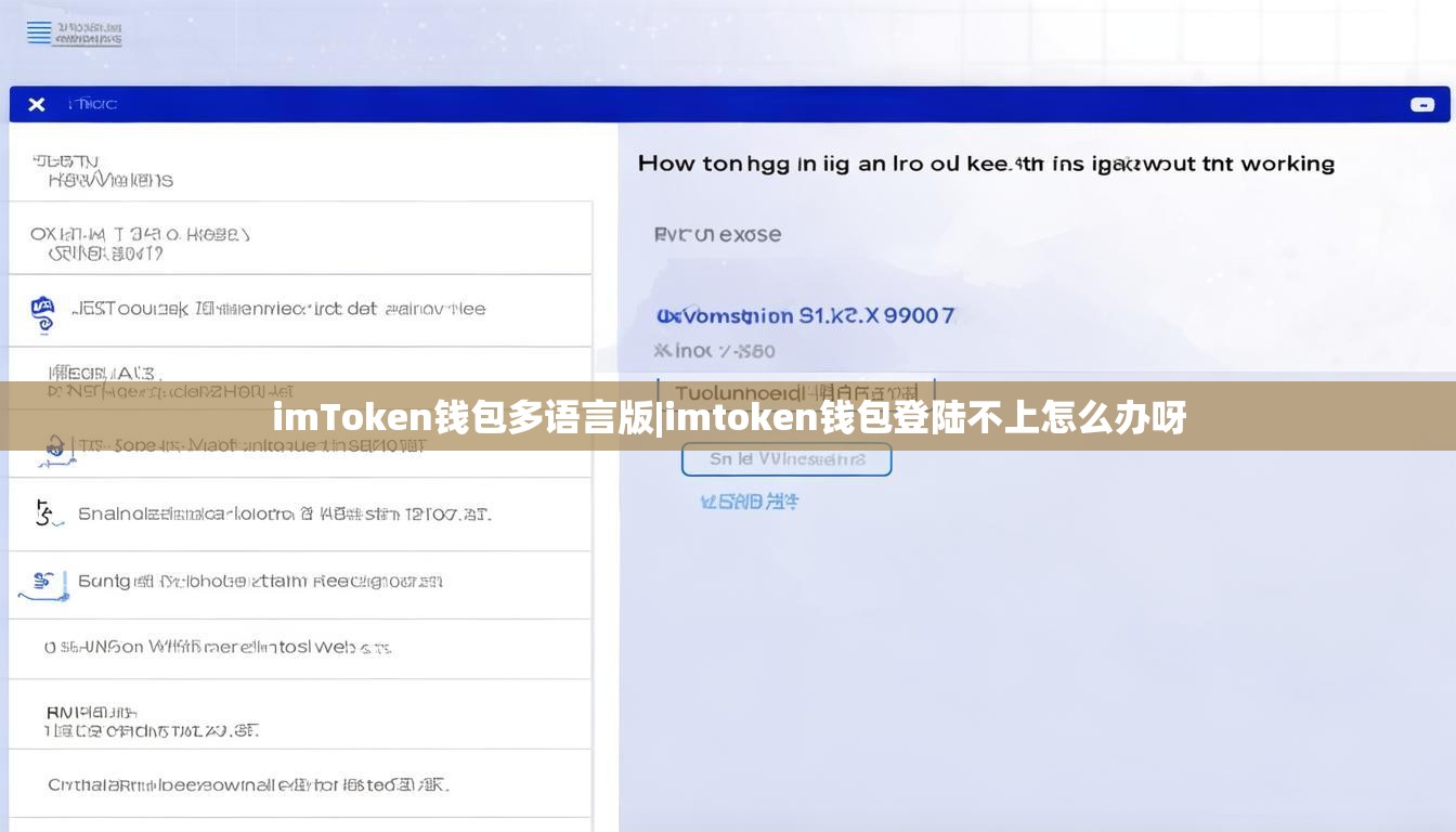 imToken钱包多语言版|imtoken钱包登陆不上怎么办呀 imToken钱包多语言版|imtoken钱包登陆不上怎么办呀