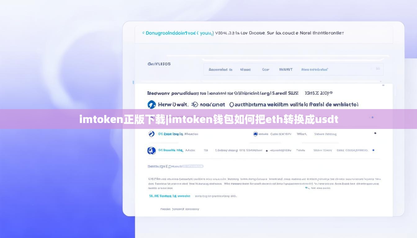 imtoken正版下载|imtoken钱包如何把eth转换成usdt imtoken正版下载|imtoken钱包如何把eth转换成usdt