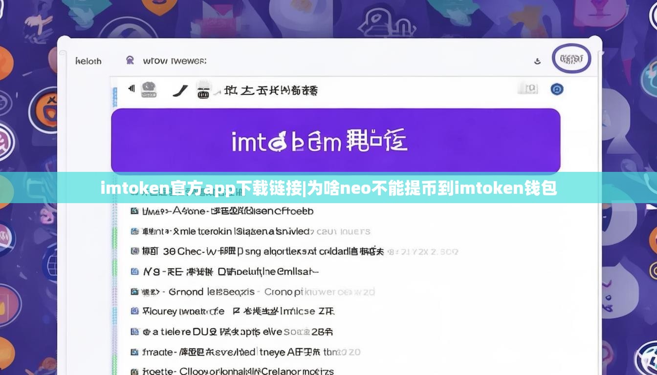 imtoken官方app下载链接|为啥neo不能提币到imtoken钱包 imtoken官方app下载链接|为啥neo不能提币到imtoken钱包