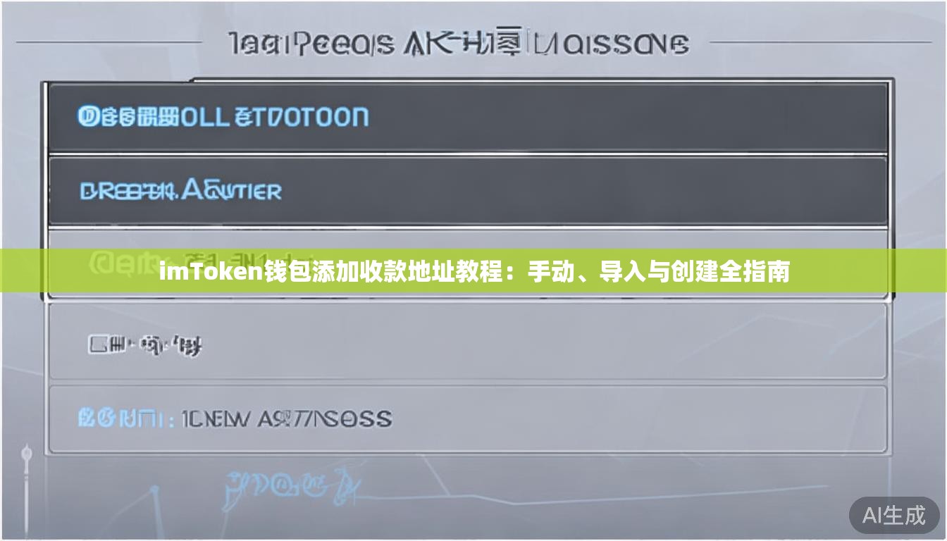 imToken钱包添加收款地址教程：手动、导入与创建全指南