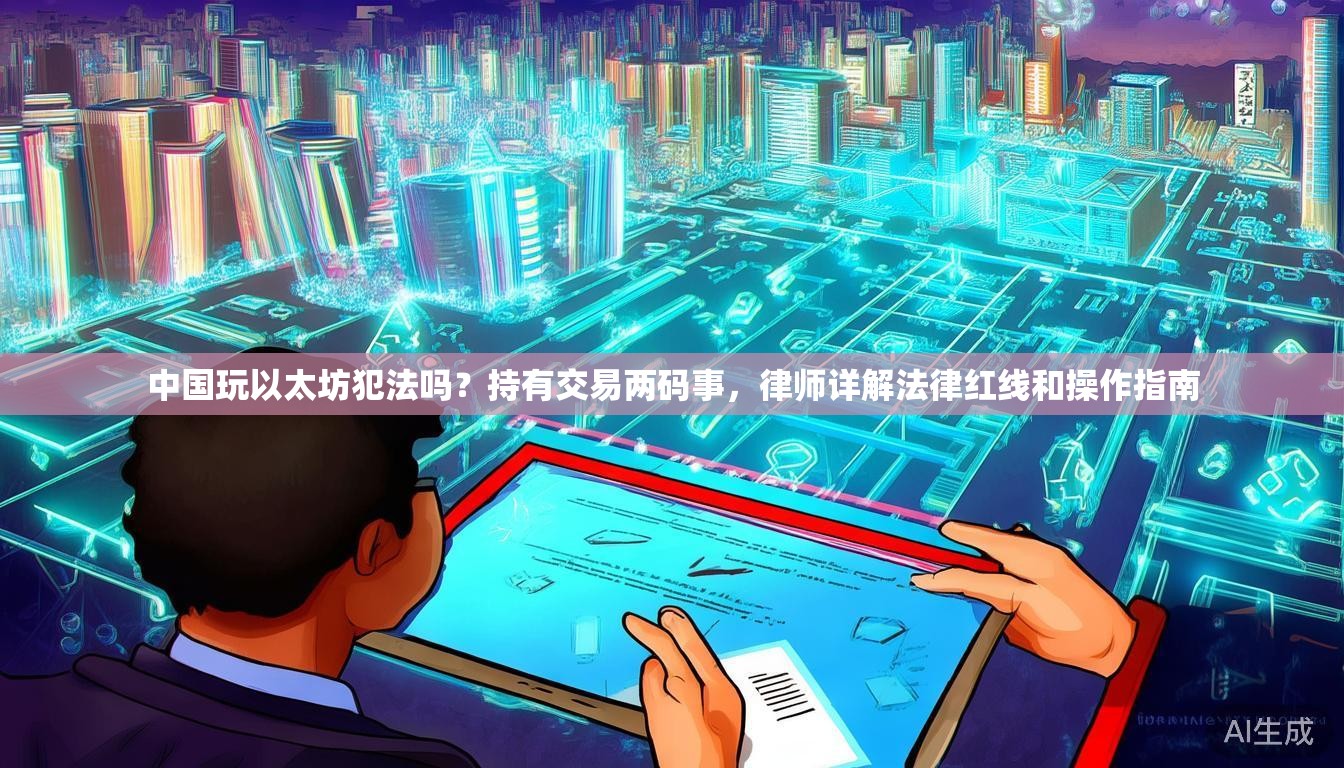 中国玩以太坊犯法吗？持有交易两码事，律师详解法律红线和操作指南