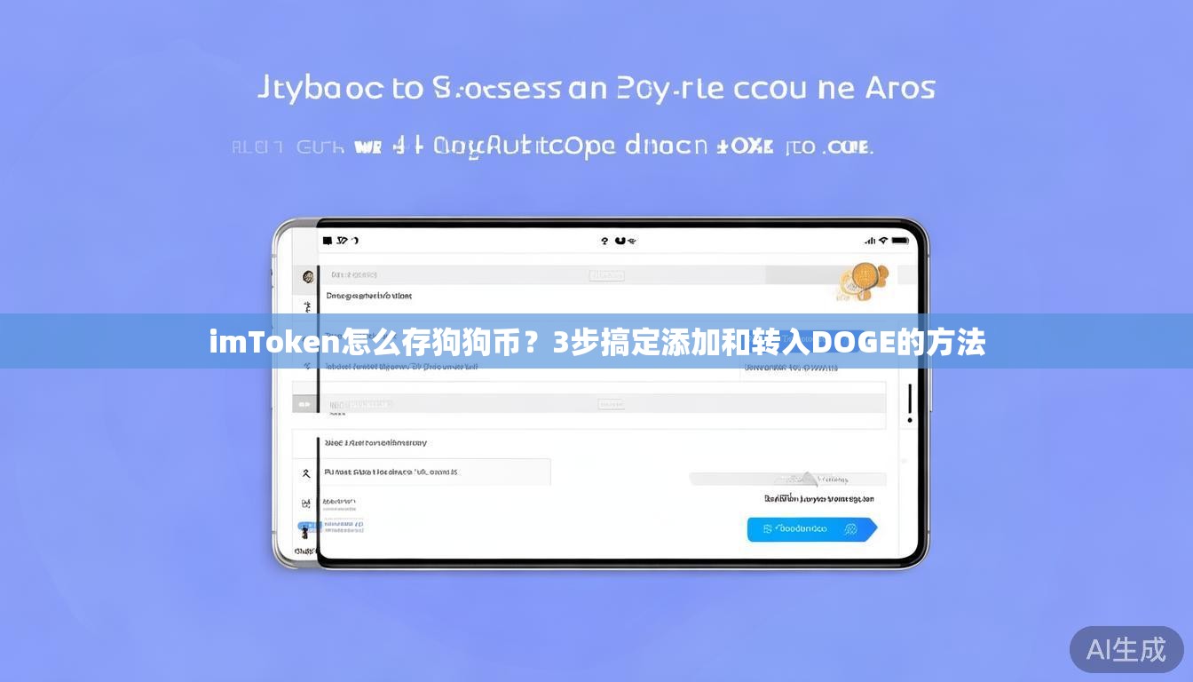 imToken怎么存狗狗币？3步搞定添加和转入DOGE的方法