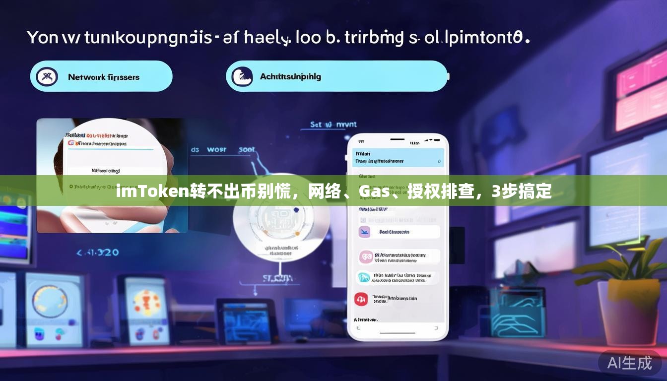 imToken转不出币别慌，网络、Gas、授权排查，3步搞定